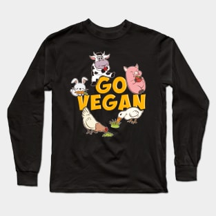 Go Vegan Long Sleeve T-Shirt